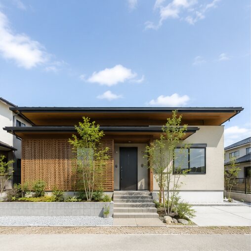 木の温もりを感じる平家住宅