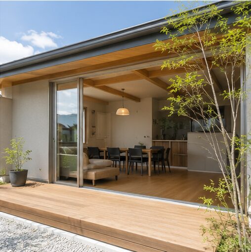 開放的な作りの注文住宅